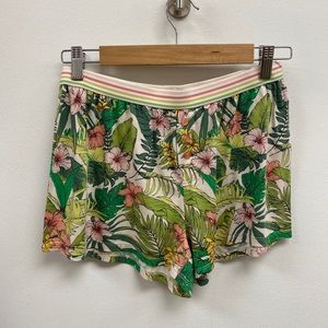 Tropical Print Pj Shorts